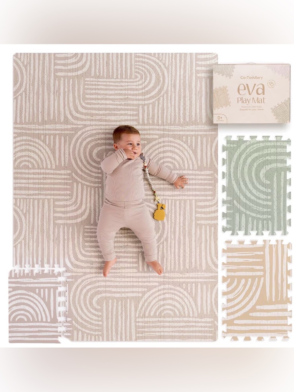 Baby Play Mat – Premium Foam Playmat for Babies & Toddlers,67" x 48" Non-Toxic
